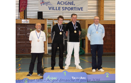 Championnat Départemental Salle à Acigné les 30 et 31 janv 2016